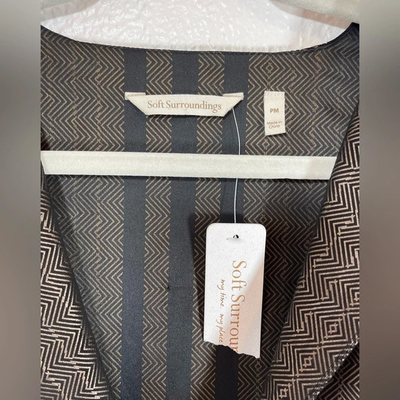 Soft Surroundings NWT Stonehaven Plaid Duster Coat Cardigan Jacket Women’s Sz PM - Picture 4 of 15